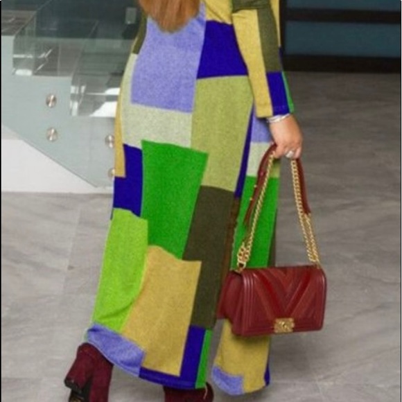 COPY - Green patchwork duster coverup - Picture 5 of 5